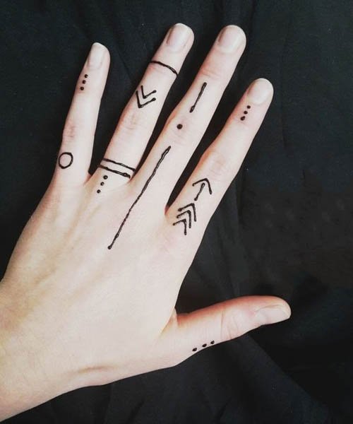 Тату ручкой на руке