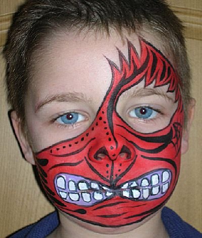 Мордочки на лице для детей