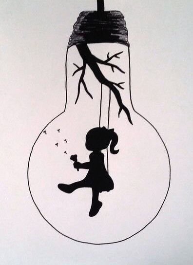 Стекло маркерами скетч