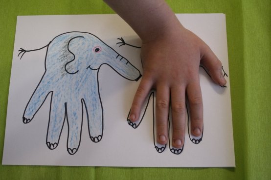 Рисование с помощью ладошки