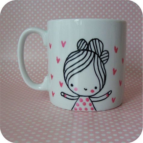 Рисовать чашку. С фломастерами