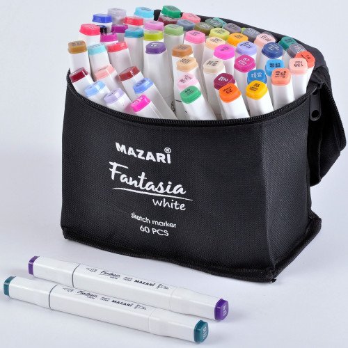 Маркеры Mazari Fantasia White