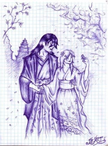 Рисунки ручкой про любовь