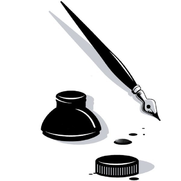 Ручка перо с чернилами