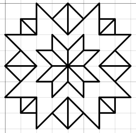 Рисование по клеточкам орнамент