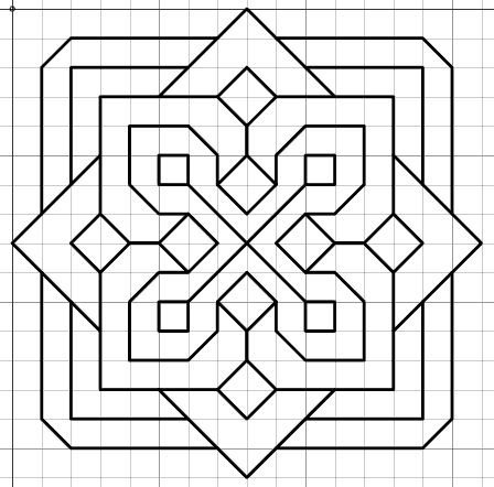 Орнаменты для рисования геометрические
