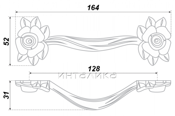 Дверная фурнитура на прозрачном фоне