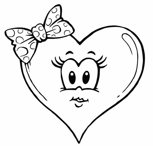 Валентинка контур