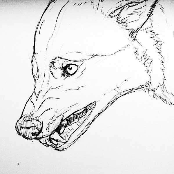 Ручка с собачкой