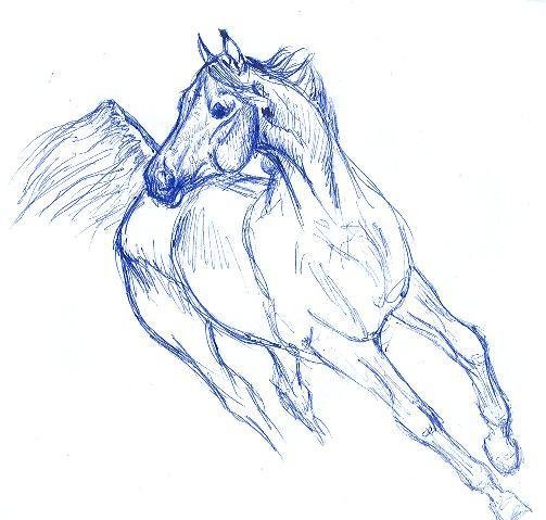 Лошадь ручкой