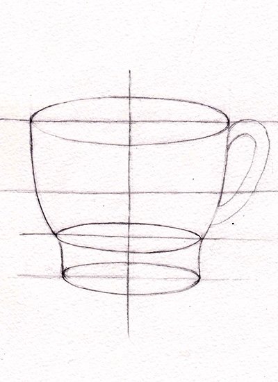 Линейно конструктивное построение кружки