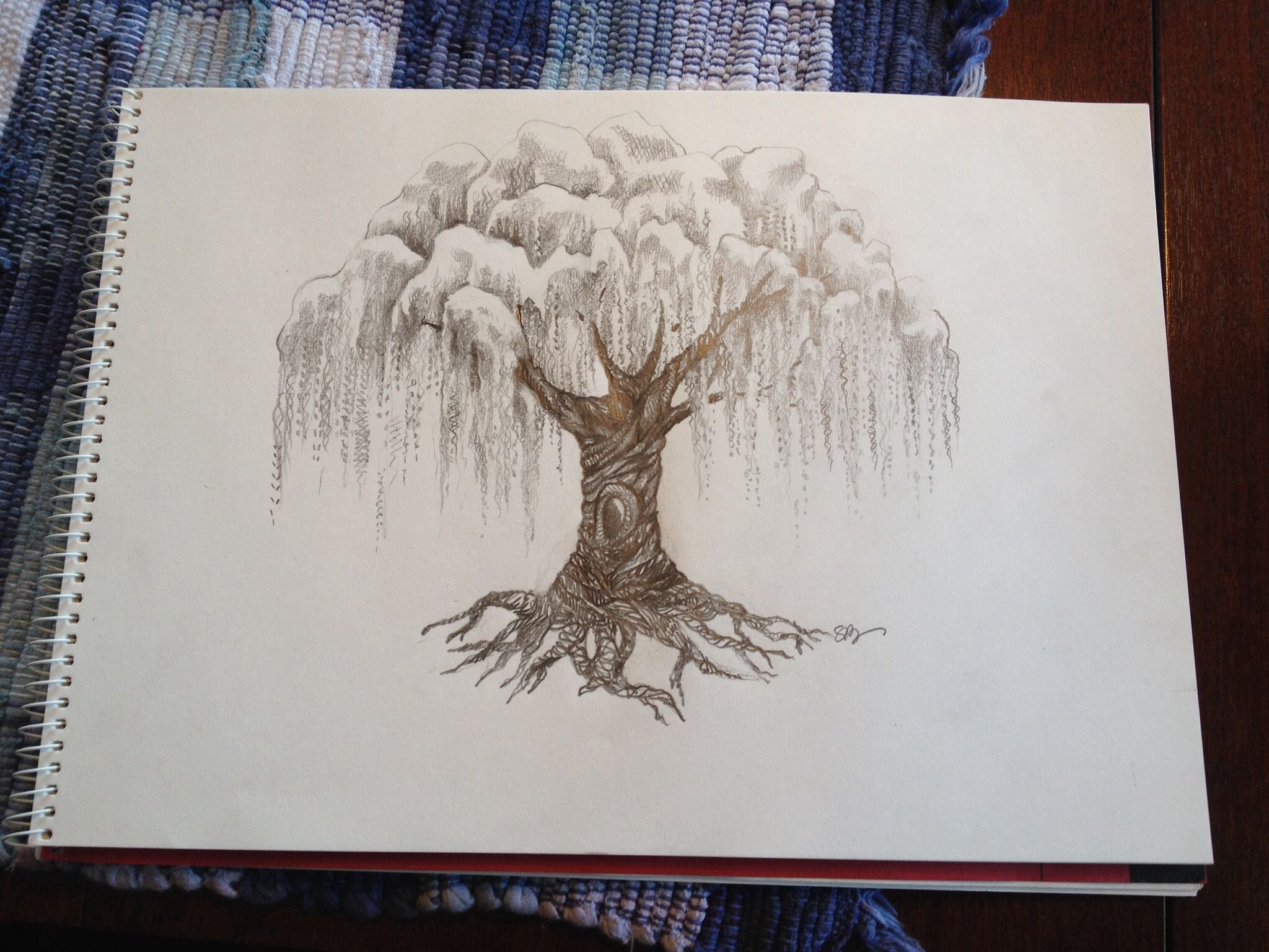 Дерево рисунок профессиональный