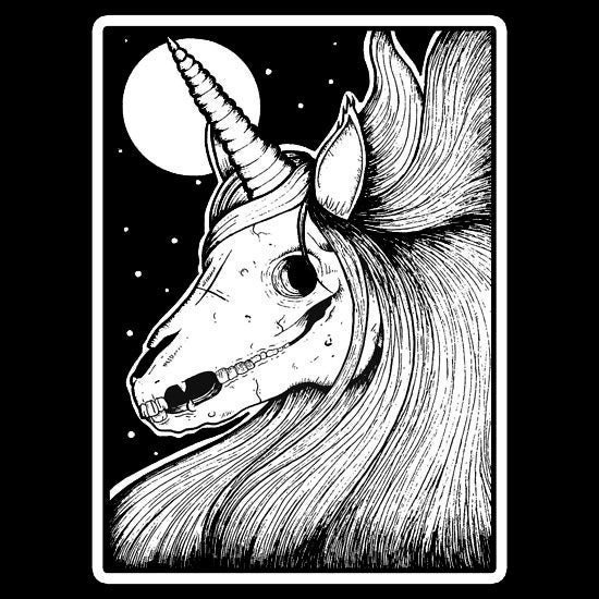 Единорог гелевой ручкой