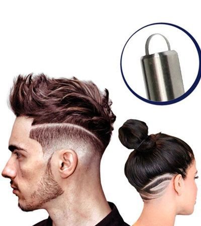 Узоры бритвой на голове