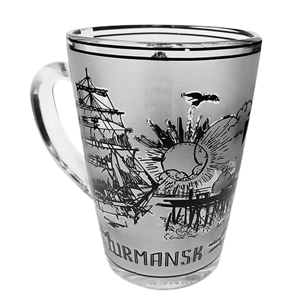 Стеклянные кружки с рисунком