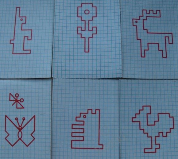 Рисунки в тетради по клеточкам кубики