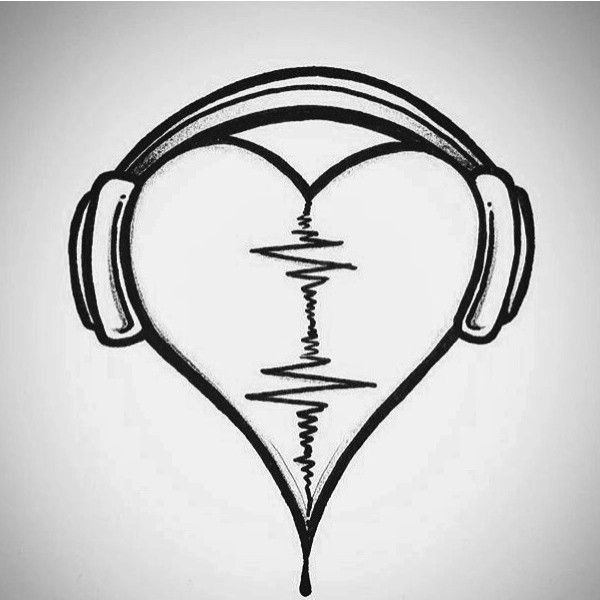 Рисунки для срисовки сердечки