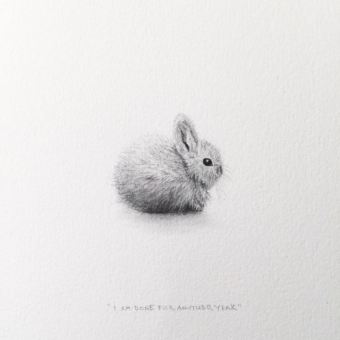Зайка ручкой. Тату кролик Минимализм. Кролик эскиз Минимализм. Кролик набросок. Милые маленькие рисуночки.