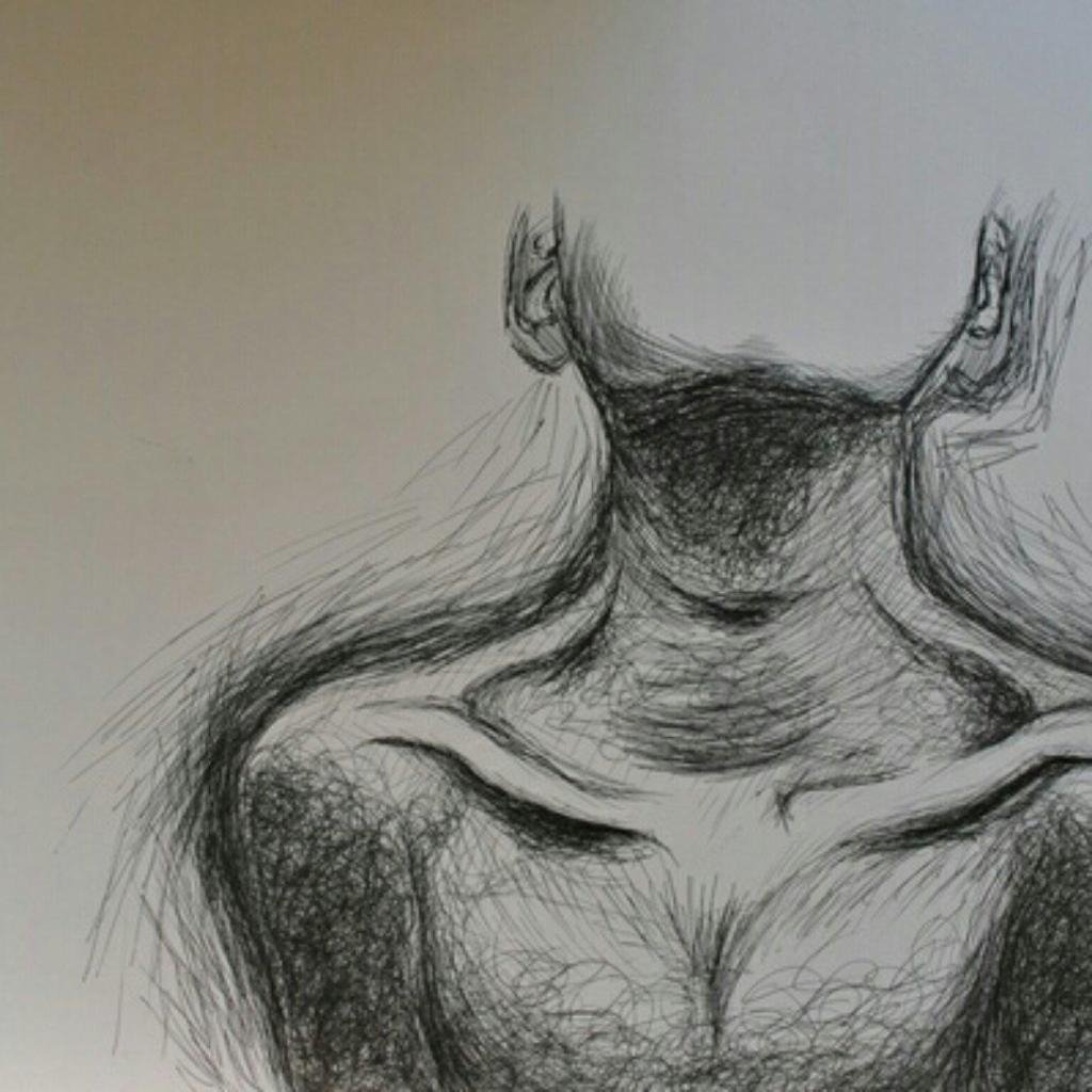 Женское тело рисунок карандашом