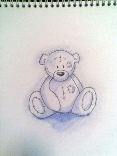 Белый медведь эскиз