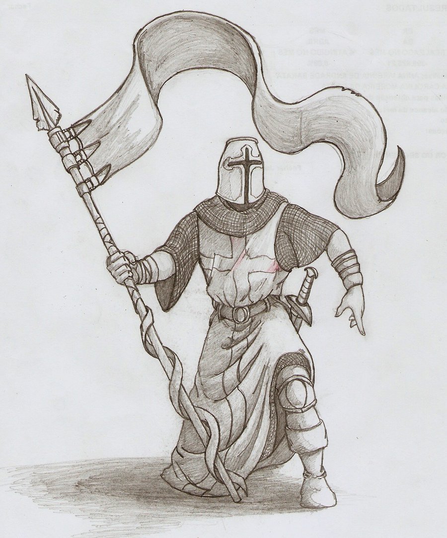 Рыцарь рисунок