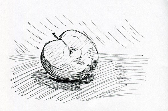 Рисунок штрихами