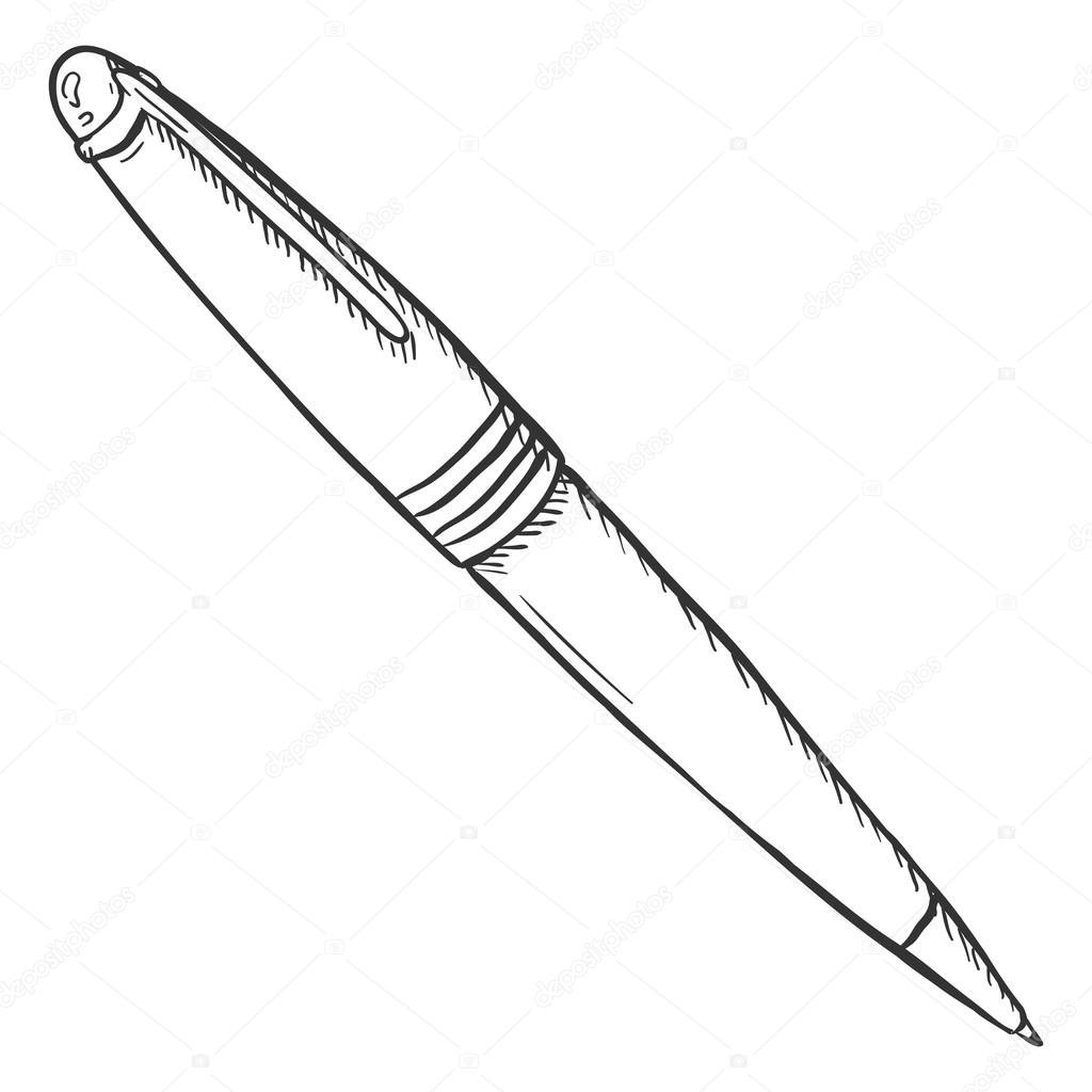 Шариковая ручка эскиз