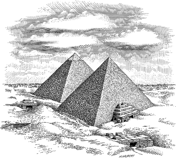 Древний Египет пирамида Хеопса рисунок