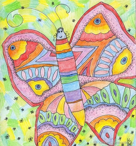 Рисование цветными карандашами для детей