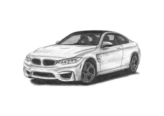 BMW m4 раскраска
