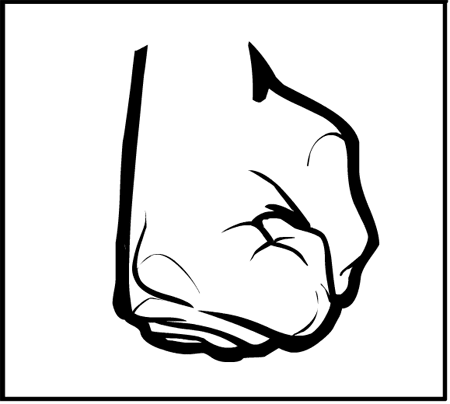 Кулак с боку