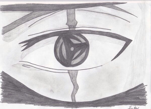 Шаринган Обито скетч