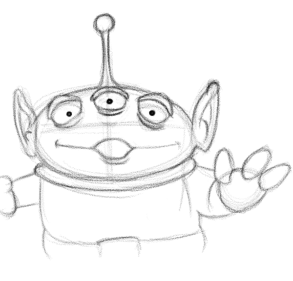 Образ инопланетного животного раскраска