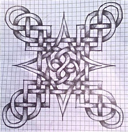 Плетенка рисунок карандашом