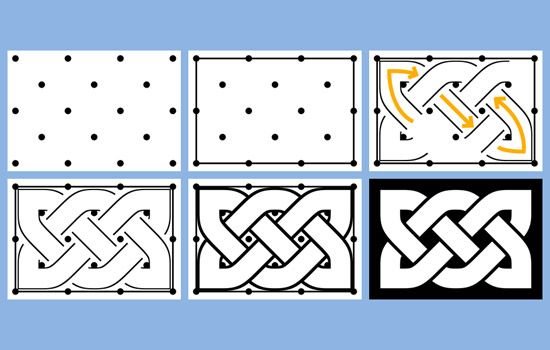 Узоры карандашом на бумаге легкие