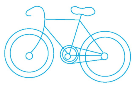 Трафареты для 3д ручки велосипед