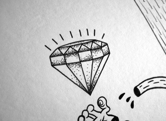Уроки рисования алмаза