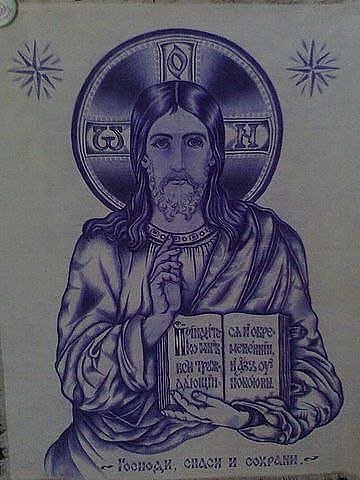 Прорись иконы Одигитрия