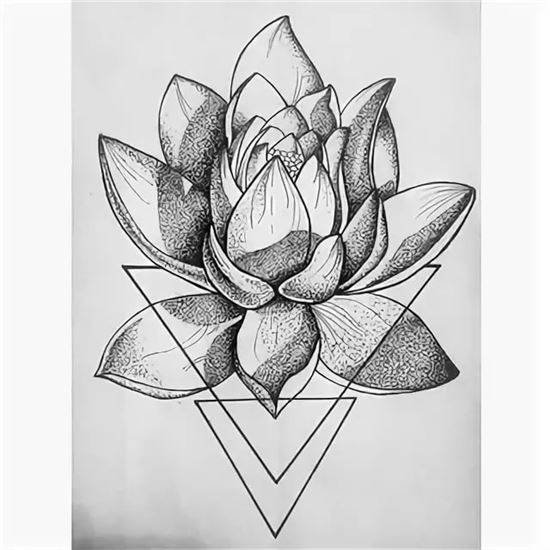 Лотос дотворк эскиз