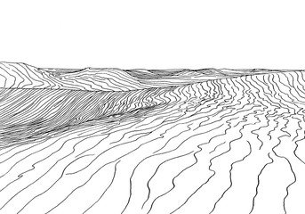 Пустыня эскиз