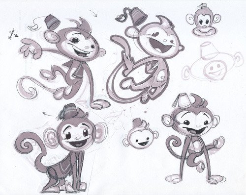Красивые рисунки обезьяны для срисовки