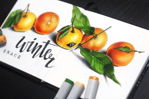 Мандарин чб