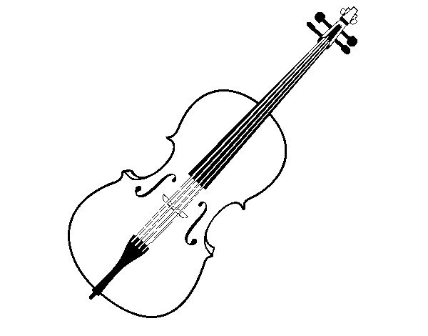 Скрипка контур