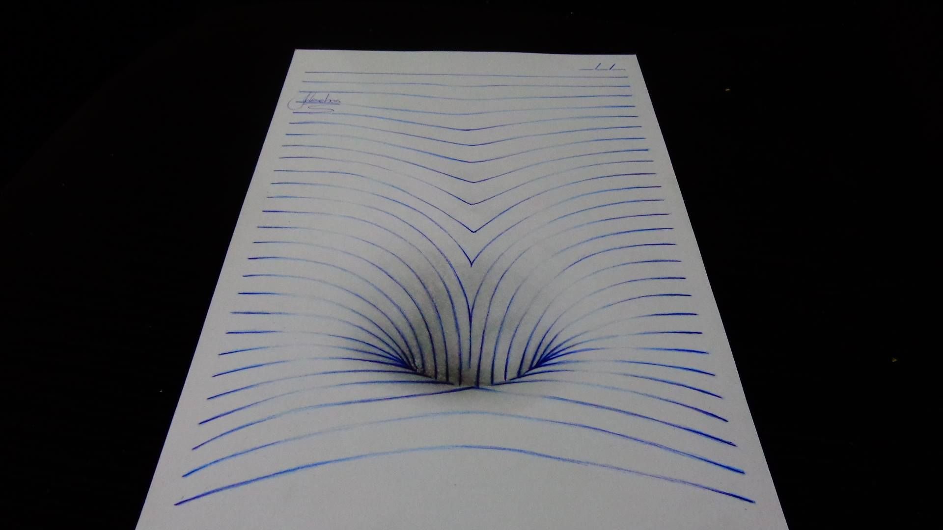 Оптические иллюзии карандашом