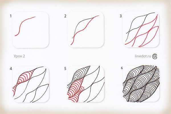 Зентангл для начинающих пошагово