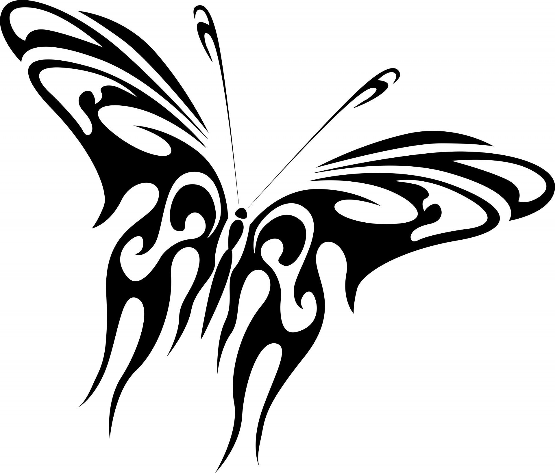 Бабочка эскиз