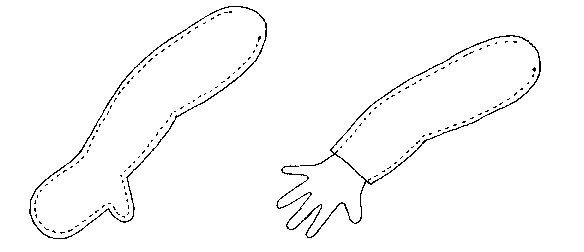 Шаблон куклы на руку