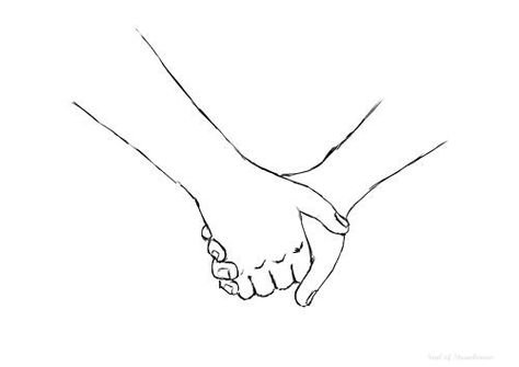 Рука за руку рисунок