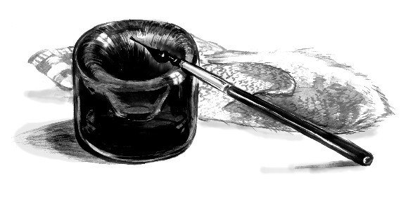 Чернильница непроливайка прошлого века