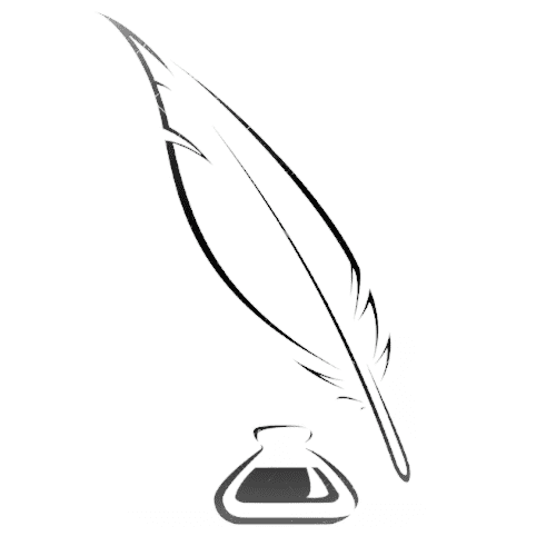 Перо и чернила трафарет